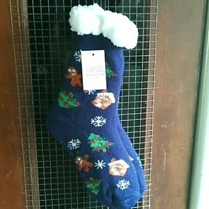 Nwt Christmas Sherpa Booties
